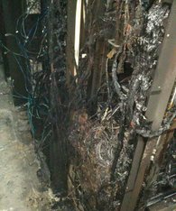 Пожар в центре обработки данных CommCorp (Бразилия) в 2018 году. Фото: twitter / @andradeandrey
