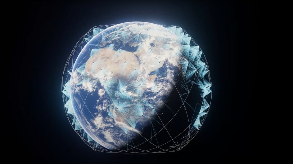 Группировка Meridian Space вокруг Земли художественное изображение Группировка Meridian Space вокруг Земли художественное изображение
