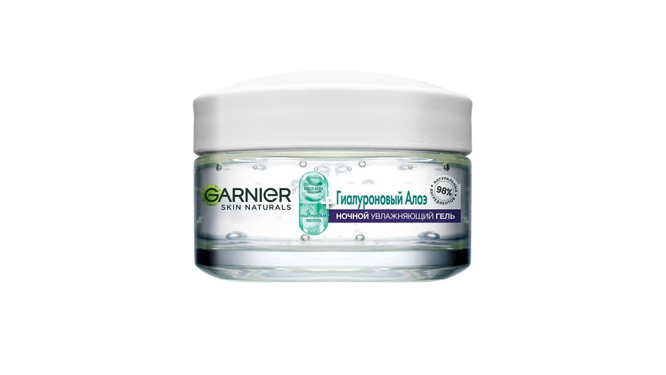 GARNIER Гиалуроновый алоэ-гель ночной. GARNIER Гиалуроновый алоэ-гель ночной.