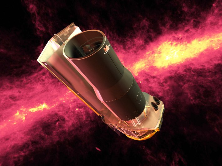Инфракрасные наблюдения были сделаны телескопом Spitzer Инфракрасные наблюдения были сделаны телескопом Spitzer