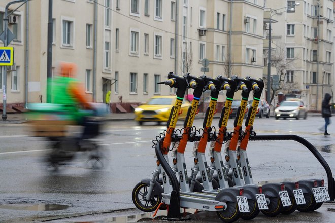 Самокаты на улицах Москвы