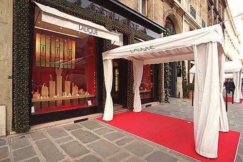 Магазин Lalique в Париже на Рю Роял