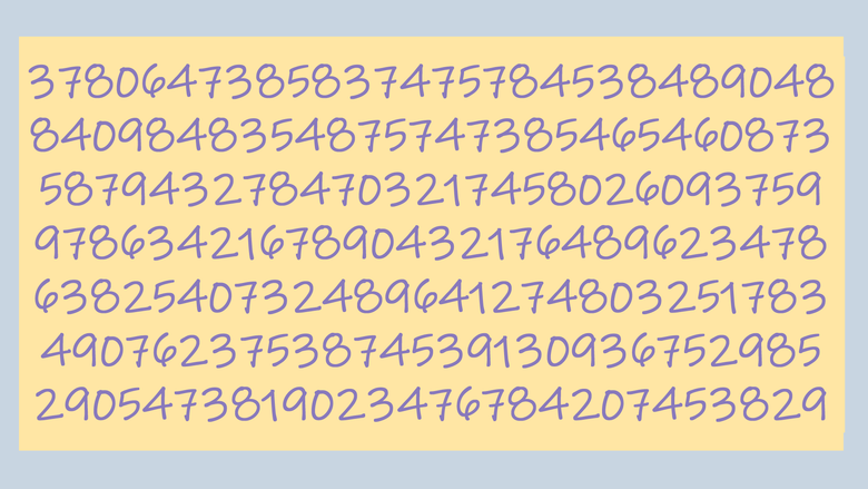 numbers numbers