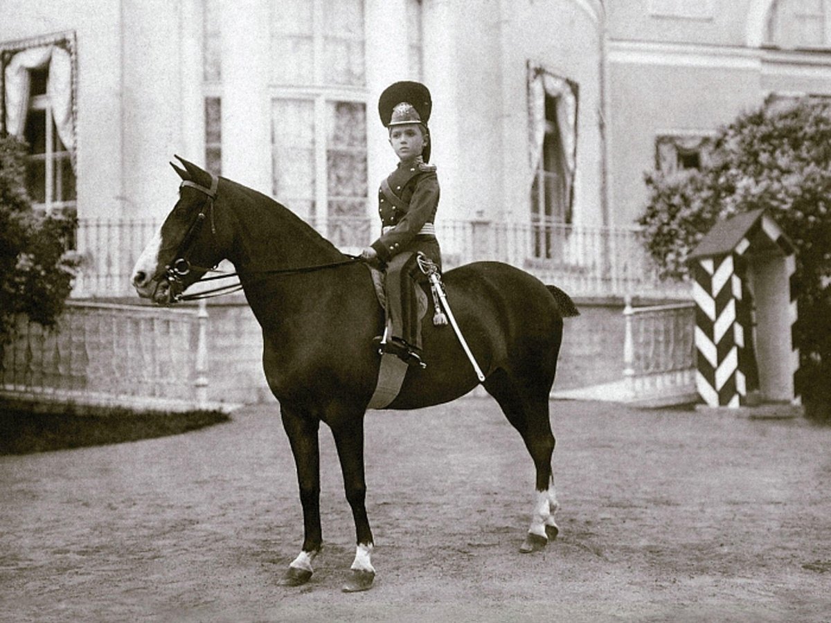 Цесаревич Алексей в военной форме в возрасте 7 лет, 1911 г.