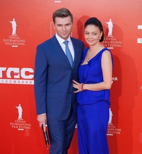 Андрей Искорнев и Ирина Скорикова на открытии Одесского кинофестиваля