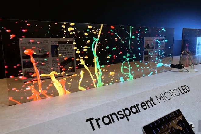 Transparent MicroLED