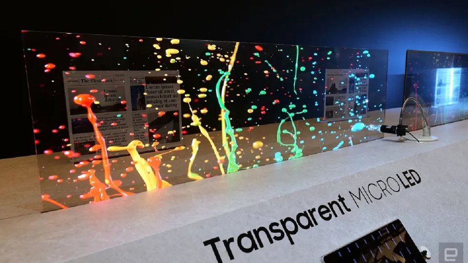 Transparent MicroLED