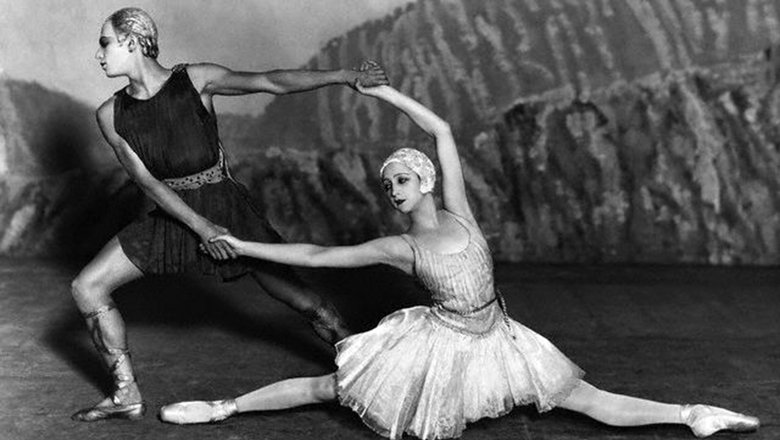 Сцена из балета «Аполлон Мусагет», 1928 год.