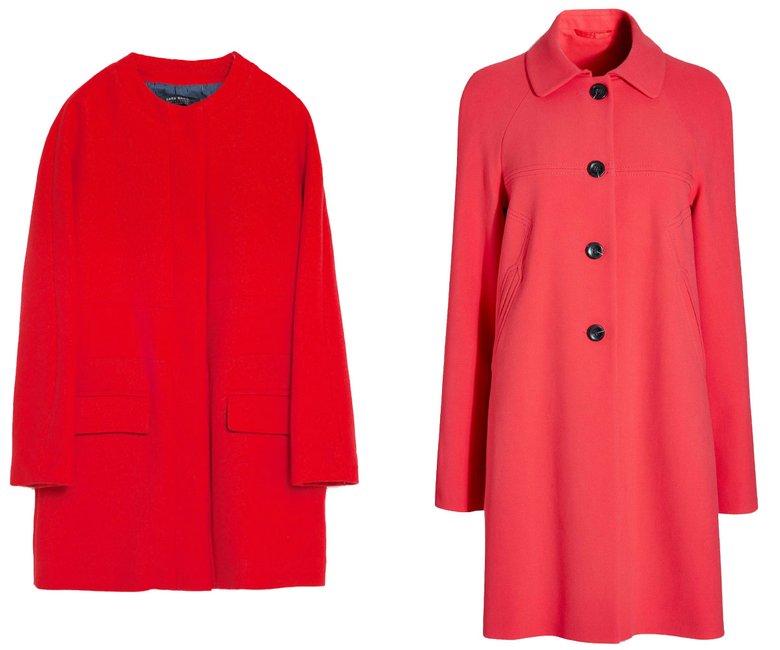 Слева направо: пальто в японском стиле Zara, 6 999 руб.; пальто Next, 5 649 руб.