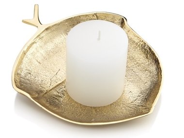 Slide image for gallery: 4320 | Комментарий «Леди Mail.Ru»: оригинальное блюдце-подсвечник в форме желудя, изготовленное под «золото», украсит любой камин, журнальный столик или прикроватную тумбочку