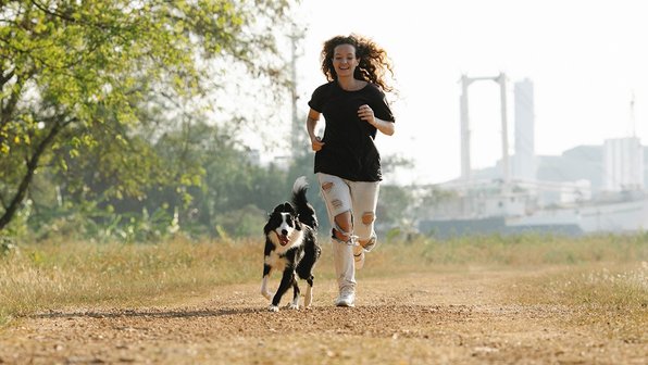 Не марафон: как правильно бегать с собакой