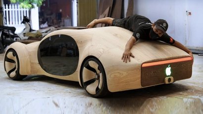 Apple Car из дерева