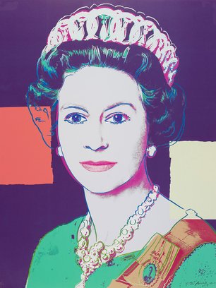 Slide image for gallery: 8412 | Elizabeth II purple
